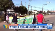 Vecinos bloquean carretera a Cotoca por conflicto de límites
