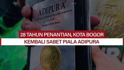 28 Tahun Penantian, Kota Bogor Kembali Sabet Piala Adipura