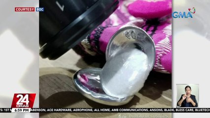 Nasa P5.7-M halaga ng umano'y shabu, nabistong isiniksik sa mga butones ng damit | 24 Oras