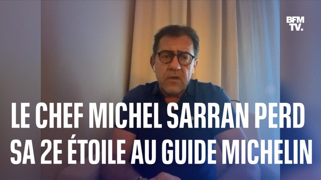 J'avoue, j'ai eu quelques larmes... : le chef Michel Sarran évoque la perte de sa 2e étoile au guide Michelin