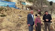 CHP Edirne Milletvekili kendi imkanlarıyla yaptıkları çadırda yaşayan Osmaniyeli orman köylüsü depremzedeleri ziyaret etti