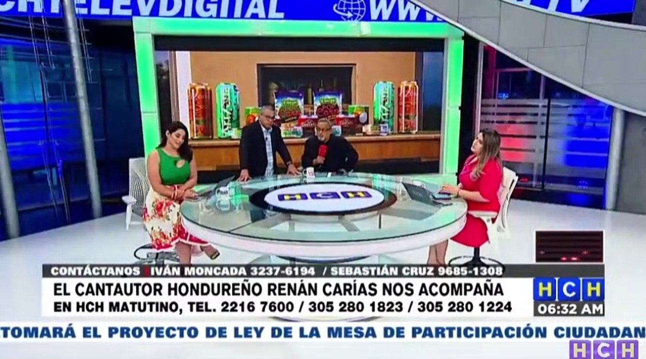 Visita de lujo | El pastor y cantautor hondureño Renán Carías da su testimonio en HCH Matutino