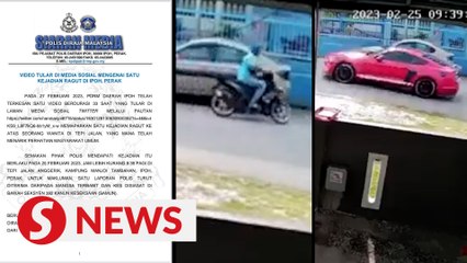 Did sports car drivers give chase to a snatch thief in Ipoh?