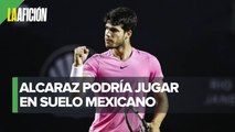 Alcaraz no sabe si podrá jugar el Abierto Mexicano de Tenis: 