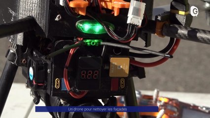 Reportage - Le drone qui nettoie les facades