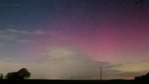 Northern lights appear over Midlands in stunning timelapse footage