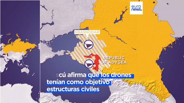Moscú dice haber derribado dos drones ucranianos con infraestructuras civiles rusas como objetivo
