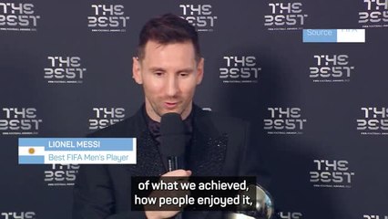 Download Video: 'I have won all the trophies possible' - Messi