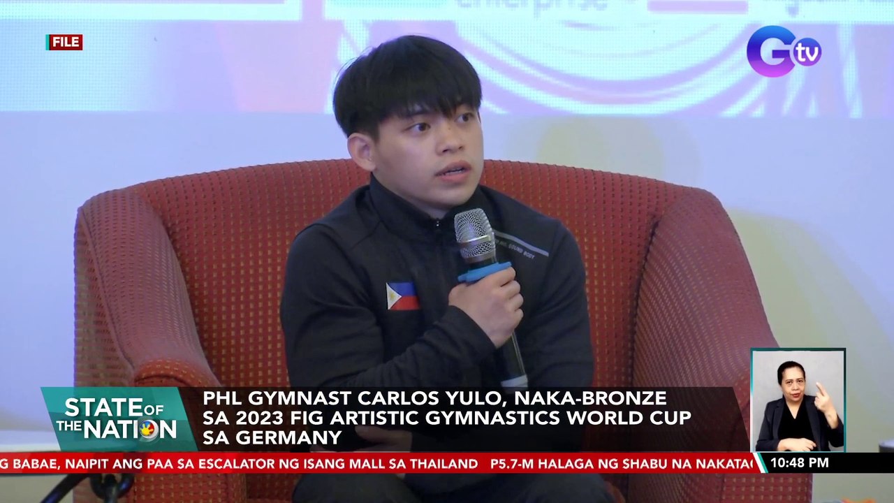 PHL Gymnast Carlos Yulo, naka-bronze sa 2023 FIG Artistic Gymnastics World Cup sa Germany | SONA