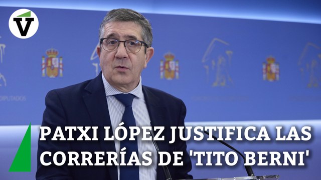 Patxi López justifica las correrías de 'tito Berni' y sus diputados en la no regulación de los lobbies