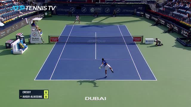 Dubaï - Auger-Aliassime arrache sa qualification face à Cressy