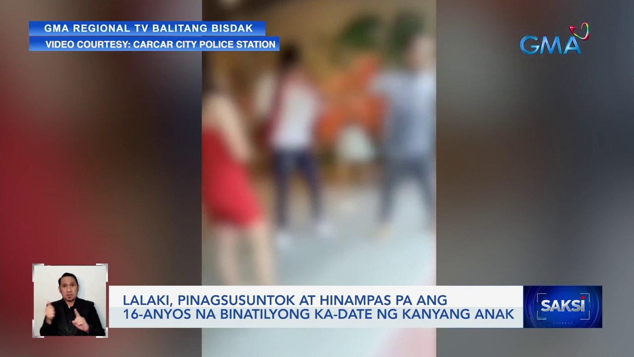 Lalaki, pinagsusuntok at hinampas pa ang 16-anyos na binatilyong ka-date ng kanyang anak | Saksi