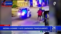 Cusco: ¡Increíble! asesina a hombre a balazos en plena calle y luego huye caminando