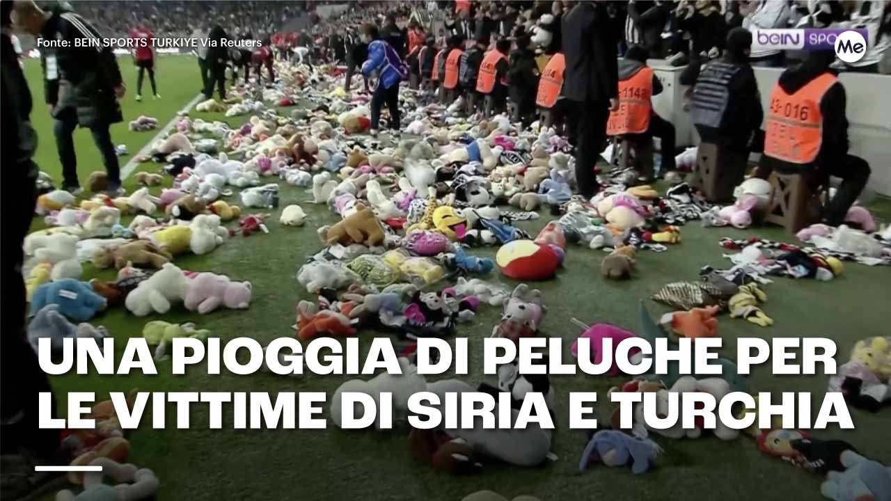 Una pioggia di peluche per le vittime di Siria e Turchia