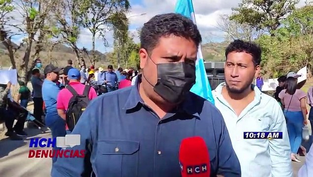 ¡Plantón! Pavimentación de la carretera hacia TGU, entre las exigencias de sociedad civil en Danlí