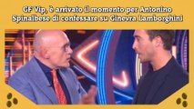 GF Vip, è arrivato il momento per Antonino Spinalbese di confessare su Ginevra Lamborghini