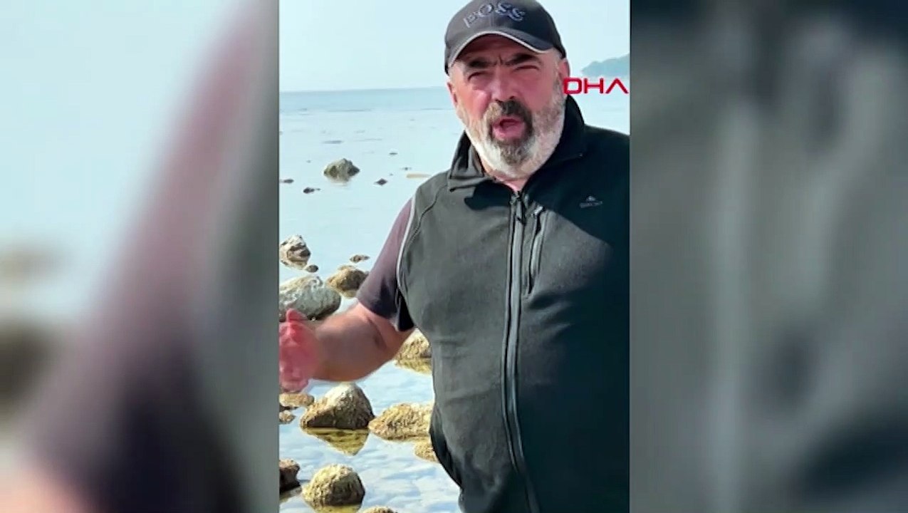 Saros Körfezi’nde metrelerce su çekilmesi