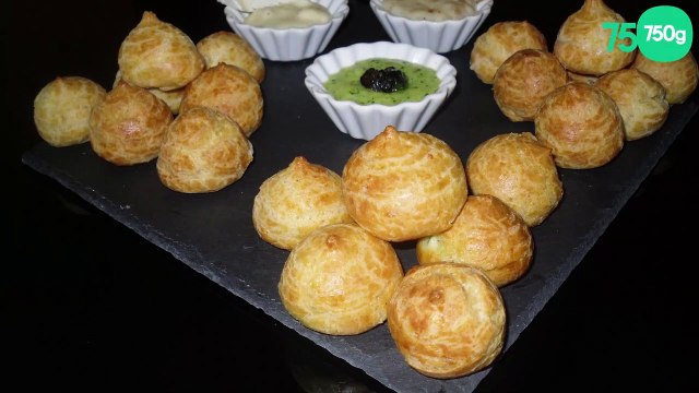 Trio de gougères bourguigonne