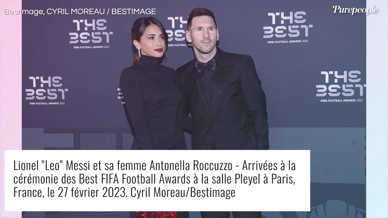 Lionel Messi récompensé par la FIFA, sa femme Antonela sublime dans une robe fendue et unique