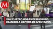 Vecinos intensifican bloqueo en Eje Central Lázaro Cárdenas por falta de agua