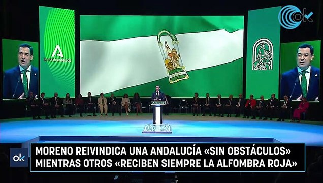 Moreno reivindica una Andalucía «sin obstáculos» mientras otros «reciben siempre la alfombra roja»