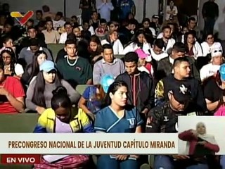 Inicia despliegue del Pre-Congreso Nacional de Políticas Públicas de la Juventud en Miranda