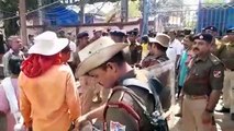 रेलवे जमीन से अतिक्रमण हटाने गई जीआरपी-रेलवे पुलिस बैरंग लौटी