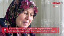 Yaralı depremzedeye ve bebeğine evini açtı, anne şefkatiyle bakıyor