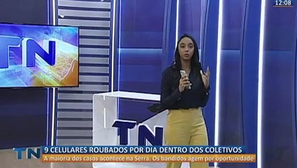 Nove celulares são roubados por dia em coletivos na Grande Vitória