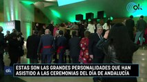 Estas son las grandes personalidades que han asistido a las ceremonias del Día de Andalucía