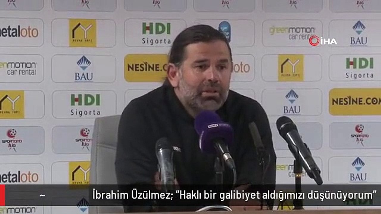 İbrahim Üzülmez: "Haklı bir galibiyet aldığımızı düşünüyorum"