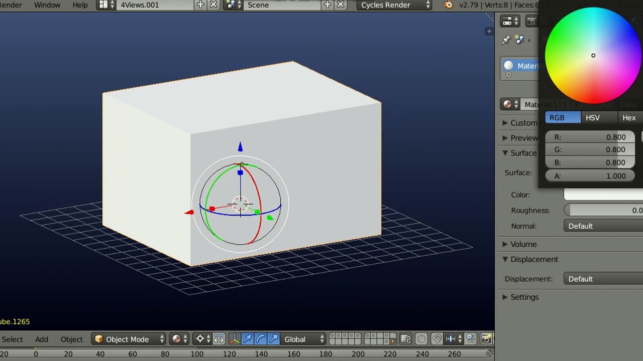 Building speed run in Blender