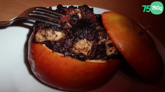Pomme farcie au boudin noir
