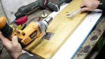 Old GearBox Reducer for Cordless Drill, Building a simple Lathe for Woodworking