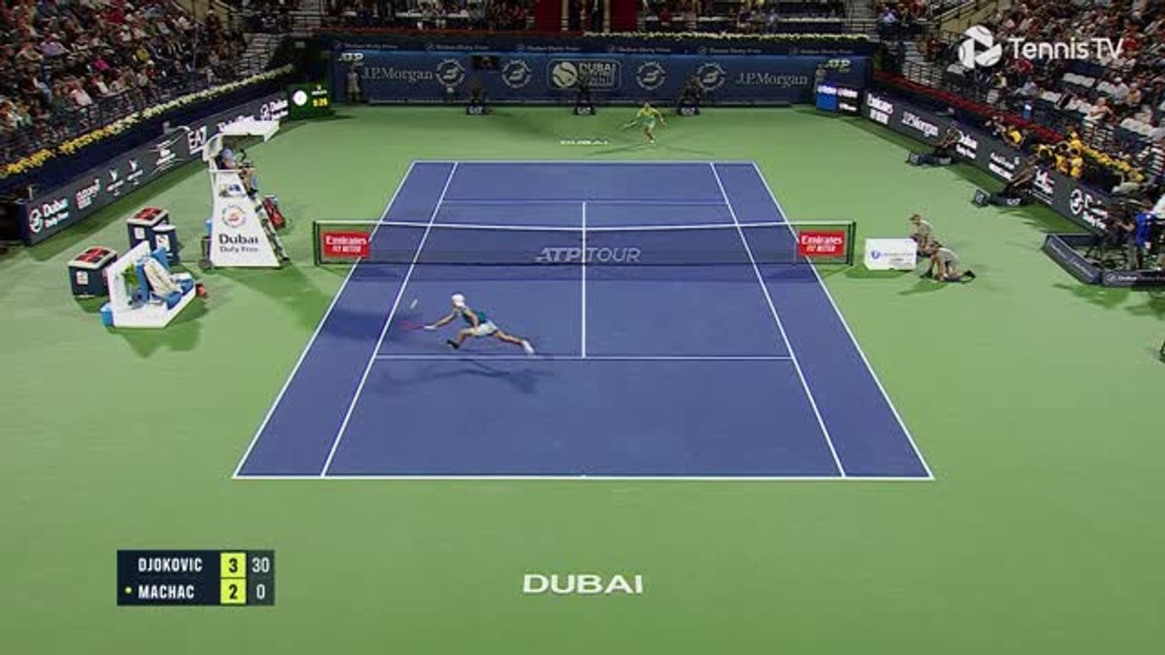 Djokovic clings on to unbeaten 2023 run with Machac win