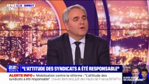 Retraites: pour Xavier Bertrand, ne pas établir de dialogue avec la CFDT est 