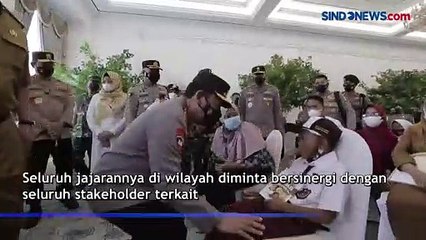 Tinjau Vaksinasi Serentak Se-Indonesia, Kapolri Minta Percepatan Akselerasi