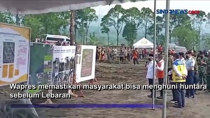 Tinjau Relokasi Hunian Erupsi Semeru, Wapres Pastikan Warga Lebih Baik
