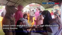 Ratusan Anak Polisi di Polres Bungo Ikuti Vaksinisasi 6-11 Tahun