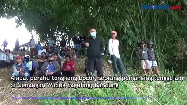 Perahu Bocor, Pemancing Lompat ke Waduk Saguling dan Tenggelam