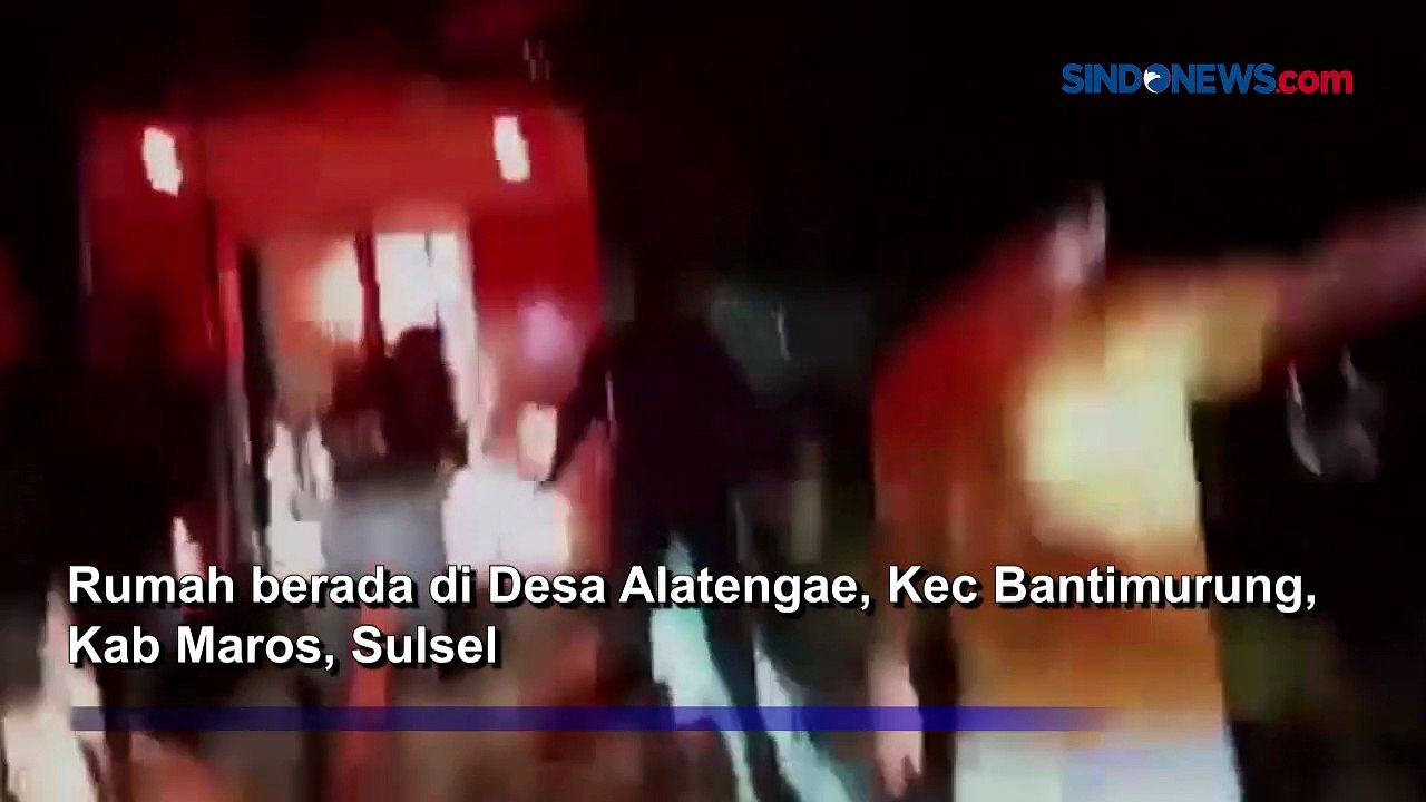 Lupa Matikan Lilin saat Beli Token Listrik, Rumah Ludes Dilalap Api di Maros