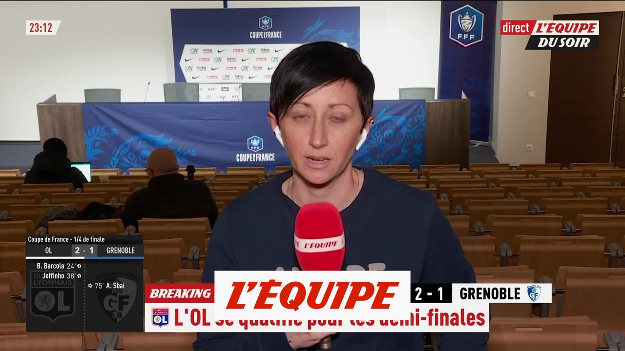 Victorieux de Grenoble, l'OL se qualifie pour les demi-finales - Foot - Coupe