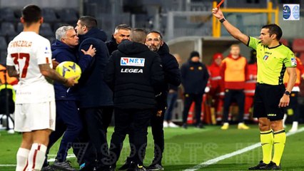 Angry Jose Mourinho Sent Off for Dissent, Fans think he used a very Harsh English Swear Word