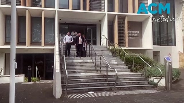 Talatau (snr) Amone and Junior Amone leaving Wollongong Local Court on Wednesday, March 1.
