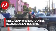 Autoridades aseguraron a 13 migrantes en Baja California