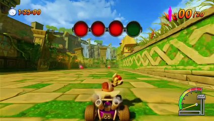 Rampage Ruins Crystal Challenge Gameplay - Crash Team Racing Nitro-Fueled