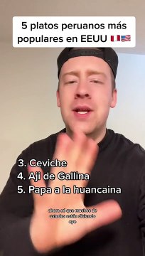 Norteamericano revela las comidas peruanas mas populares en EE.UU.