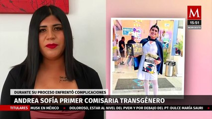 Andrea Sofía se convierte en la primera comisaria municipal trans; Sinaloa