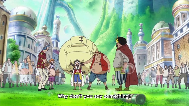 luffy vs fake luffy - first time using conqueror's haki after post-time