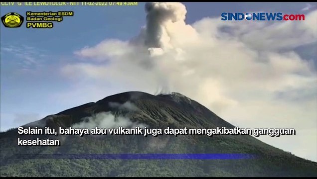 Erupsi Gunung Ile Lewotolok, Waspada Abu Vulkanik Capai 1200 Meter